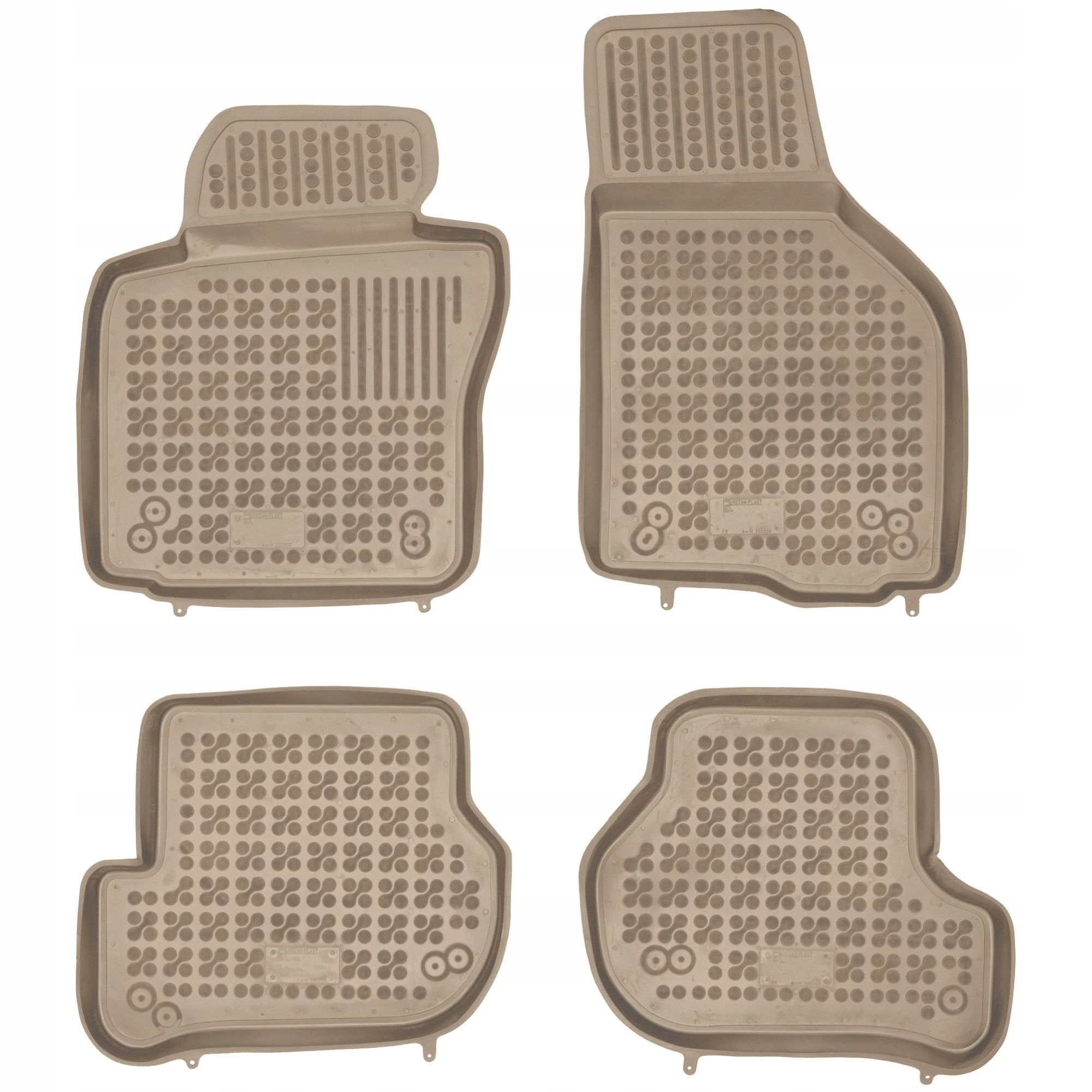 Béžové gumové rohože Volkswagen Jetta V 2005-2011