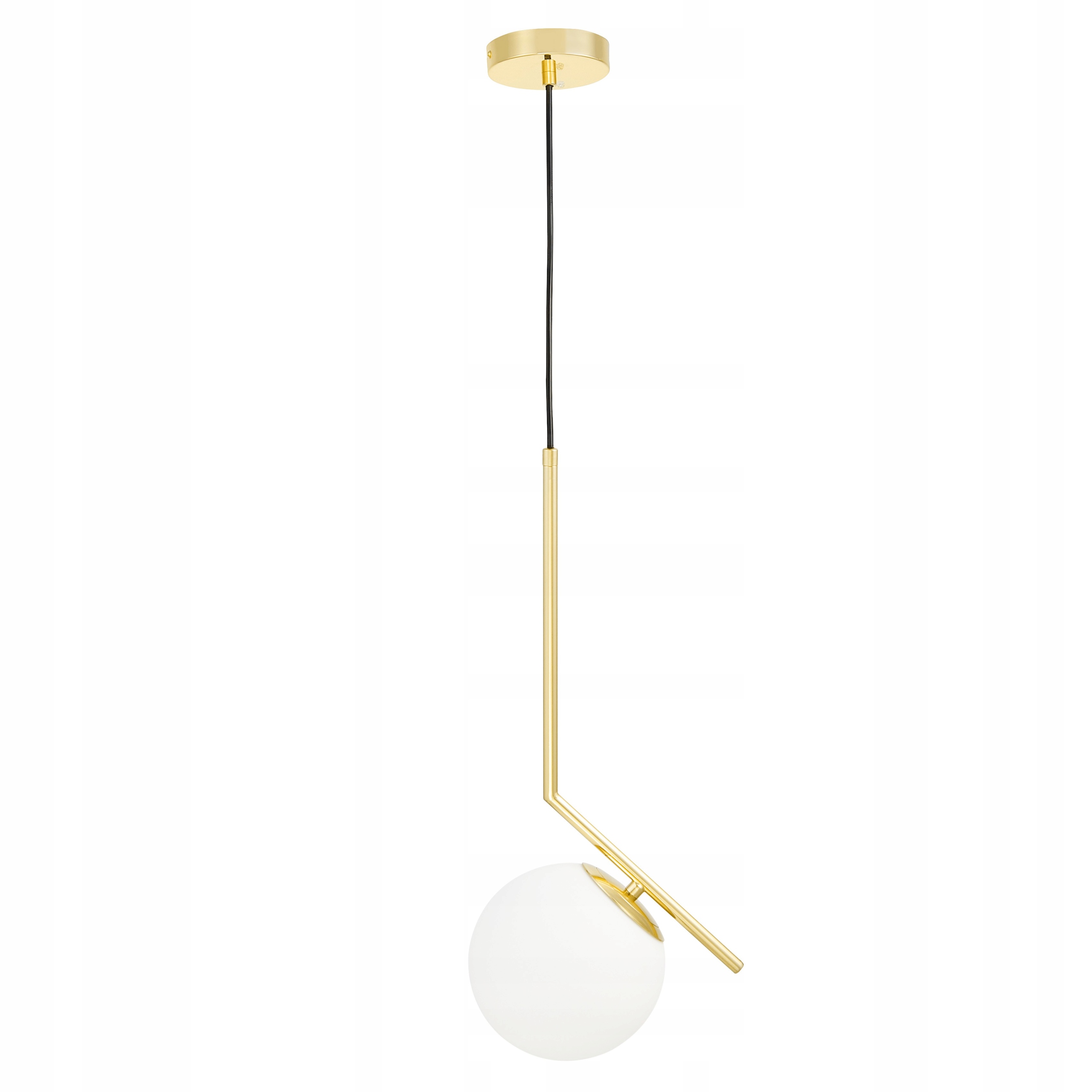 Lampa Wisząca Sufitowa Nowoczesna Złoto Klasyczne Biała Kula Sorento D15