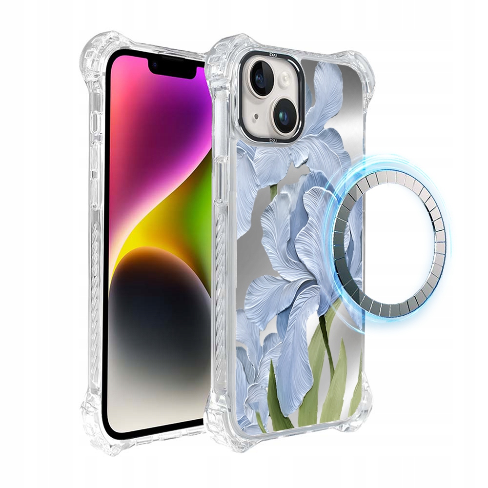 Pouzdro pro iPhone 14 Ibizu DropGuard Ultra s MagSafe, modrý iris