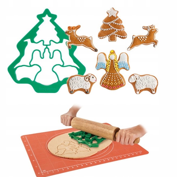 

Forma Choinka Do Wykrawania 6 Ciastek Świątecznych