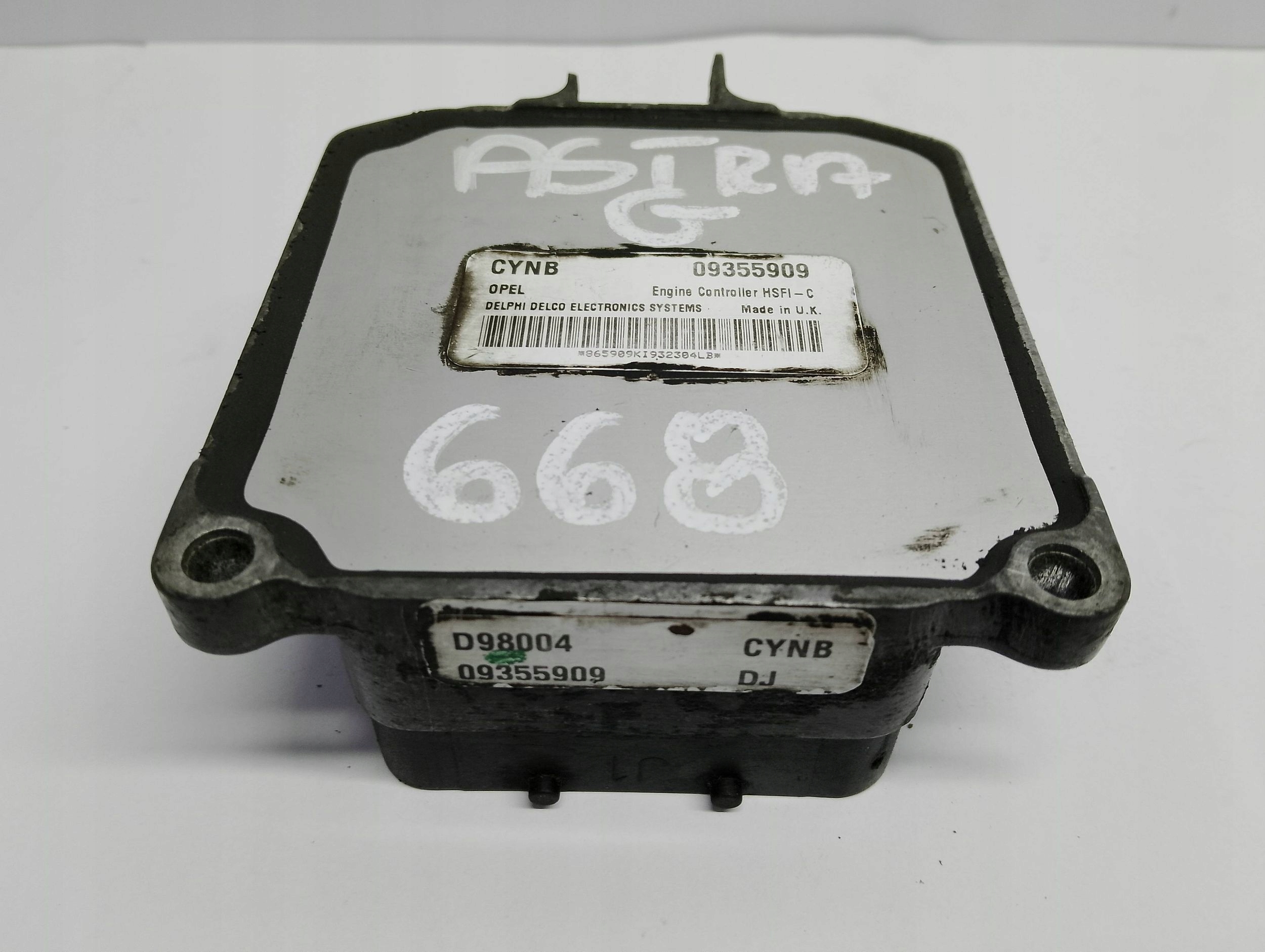 computer control unit of the engine Opel Astra G 2 II 09355909