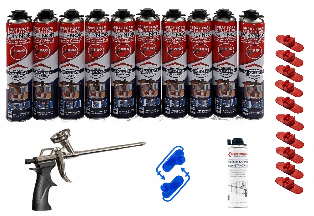 Polynor izolační stříkací pěna pur 24 prvků