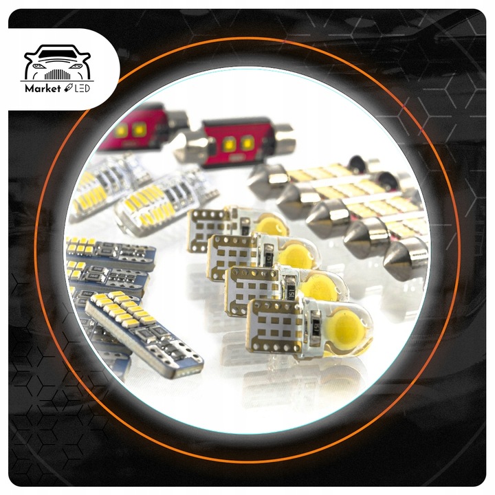 AUDI A6 C6 AVANT - ZESTAW OŚWIETLENIE WNĘTRZA LED! VIP Podstawa inna