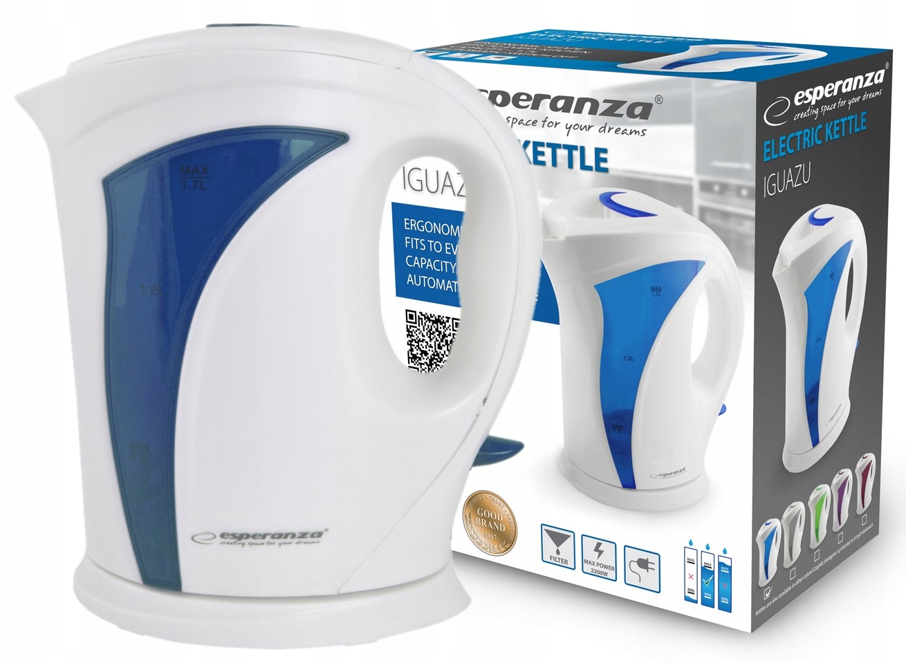 

Czajnik Elektryczny Bezprzewodowy 1,7L 2200 W