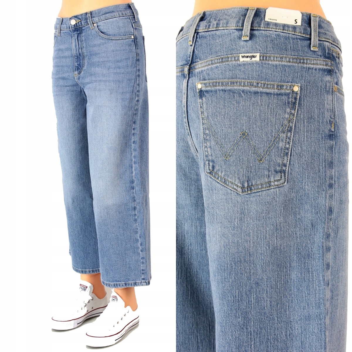 

Wrangler Culotte Jeansy Lużne W29 _ M