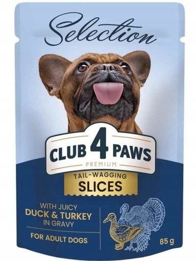 13x Club 4 Paws Pes Kachní omáčka Krůta 85 g