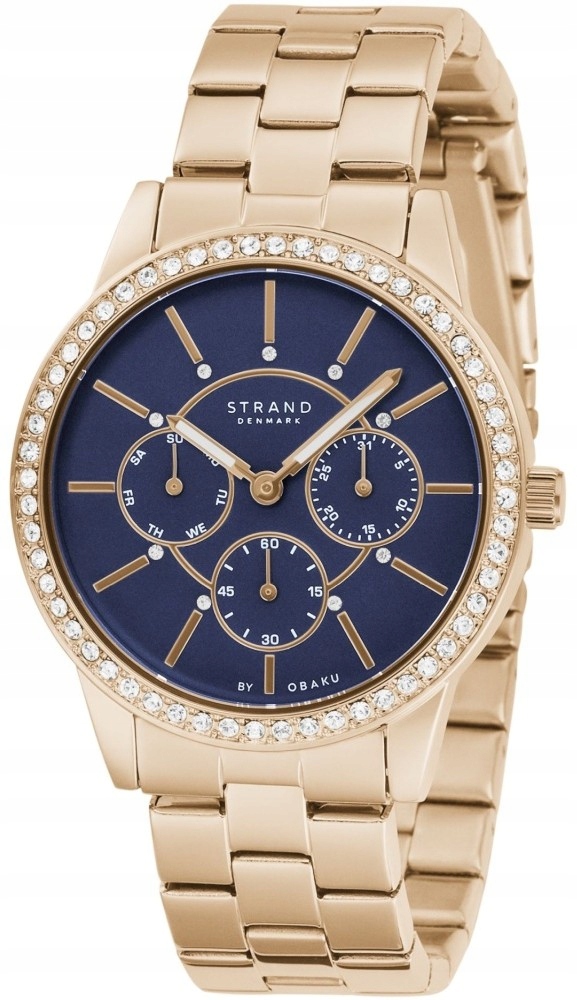 Nové originální dámské hodinky Strand by Obaku S707LMVLSV zlaté, krabička