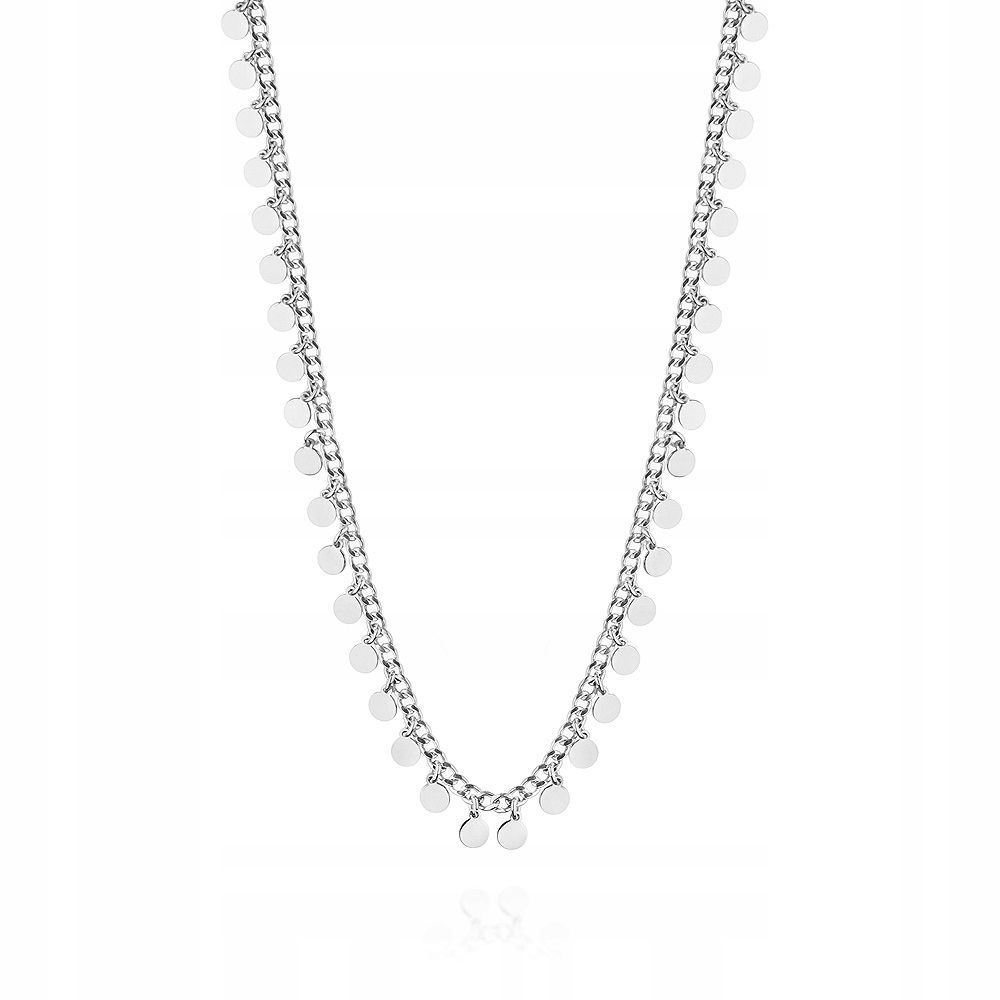 

Srebrny Naszyjnik pr.925 Choker Z Kółeczkami