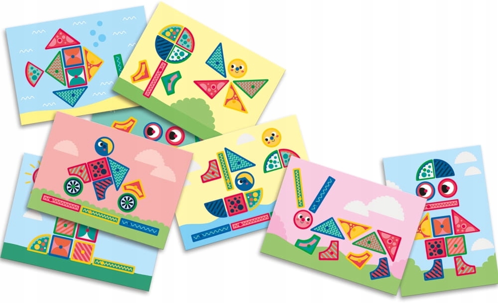 Pierwsze przybijanki figury kształty tablica SES Materiał drewno plastik