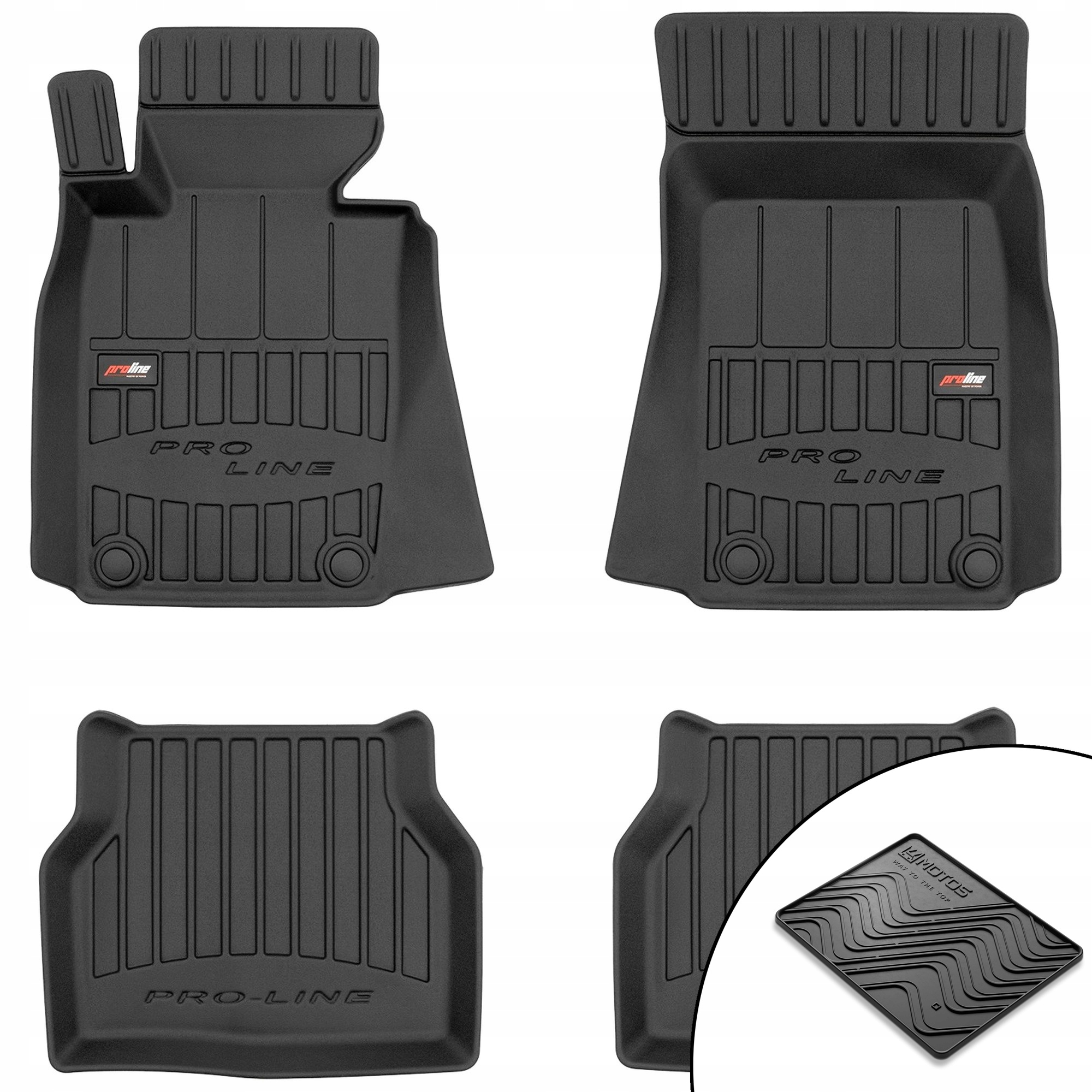 3D gumové rohože Bmw radu 5 E39 1995-2003 rohož zdarma