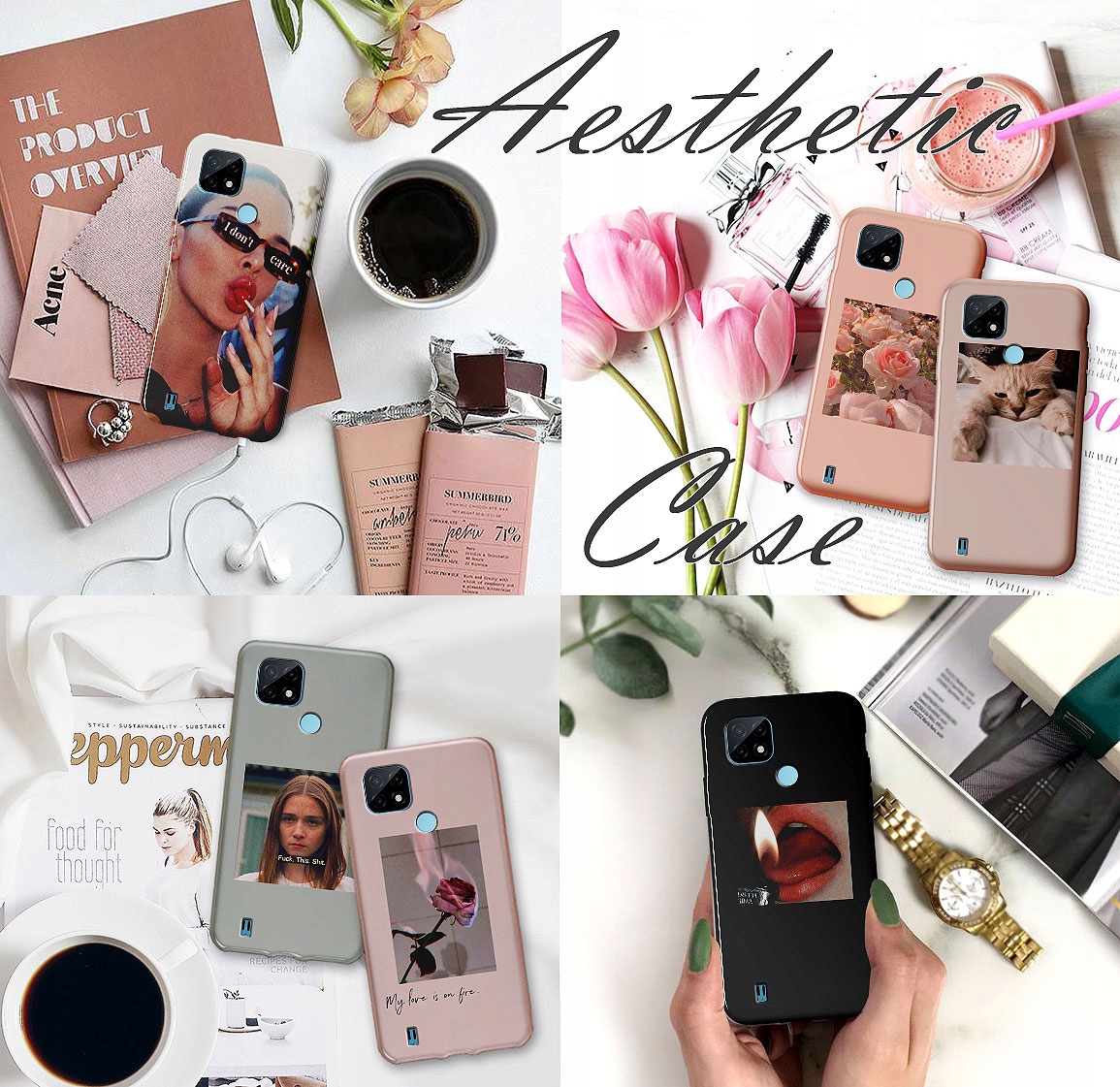 MODNE ETUI DO REALME C21 WZORY JAKOŚĆ Marka Inna