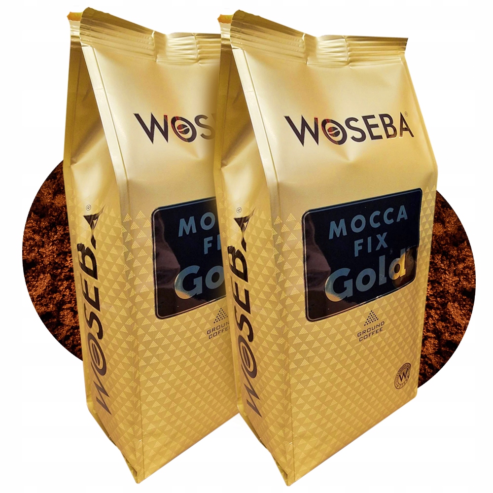Kawa ziarnista mieszana Woseba Mocca Fix Gold tradycja 2 kg data 09.2027 r.