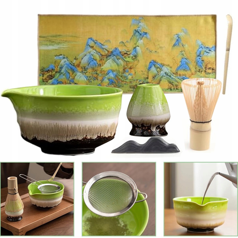Zestaw Do Herbaty Matcha Narzędzie Do Matchy Trwałe Ceramicznym Prezentowy