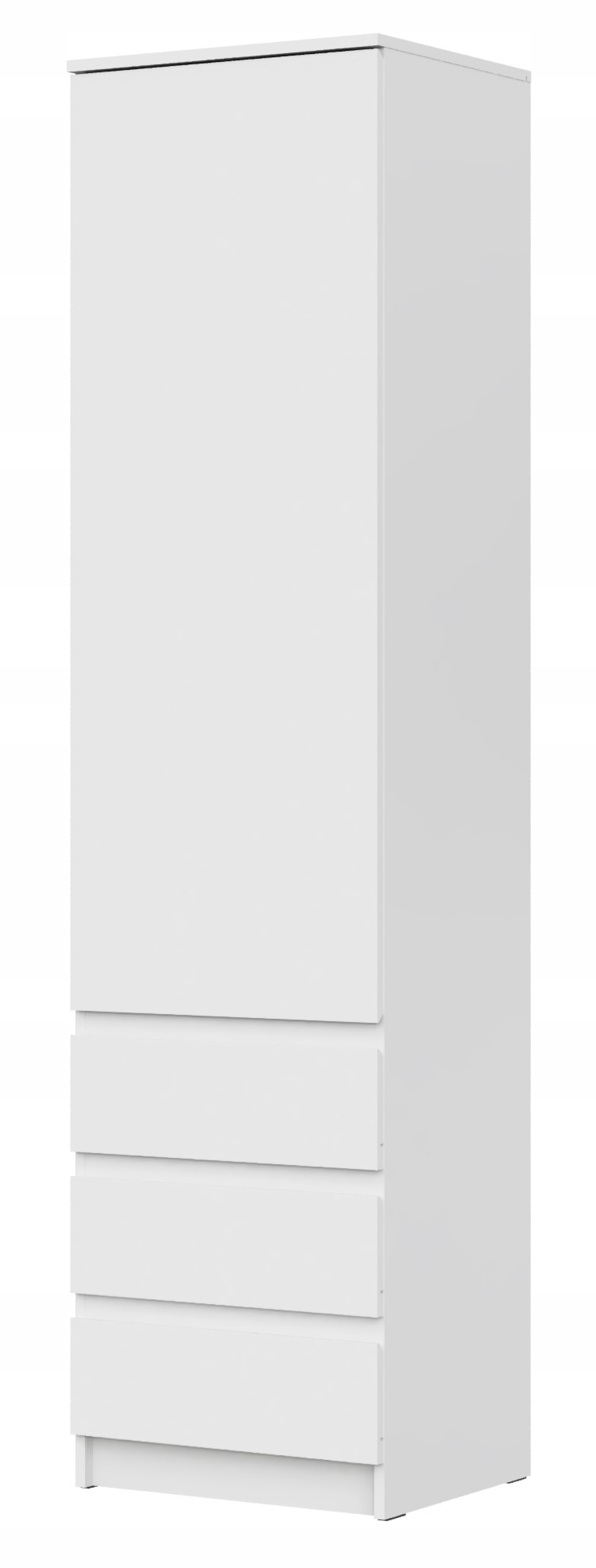 PÓŁSZAFA SZAFKA SZUFLADY DRZWI BIAŁY MAT 50cm STERN SHKYA-1 Meble-Craft