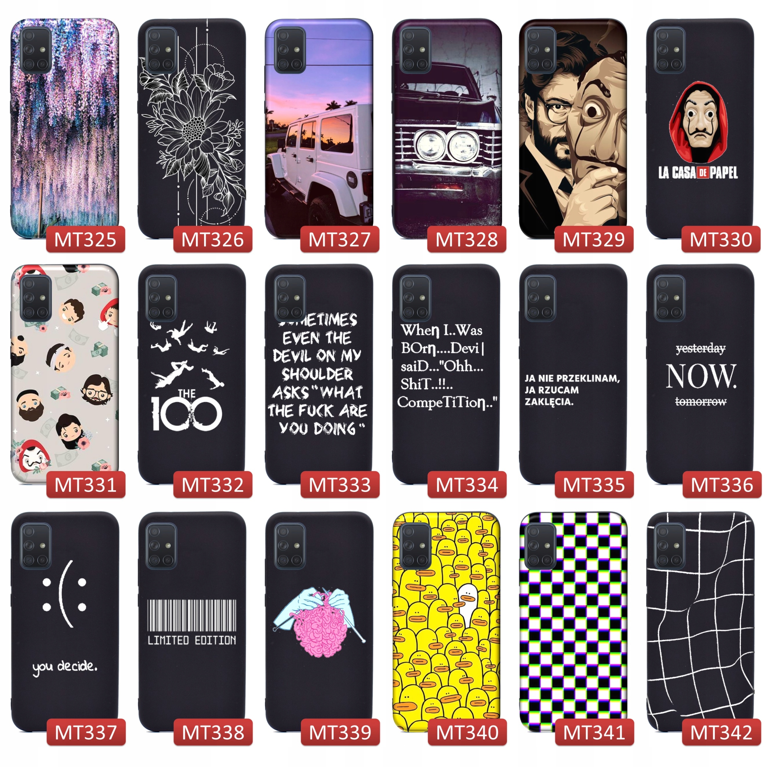 Etui matt case do Samsung Galaxy A51 Modne Wzory Typ plecki