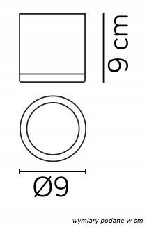 Oprawa zewnętrzna spot Adela Midi M1455 DG Suma Stan opakowania oryginalne