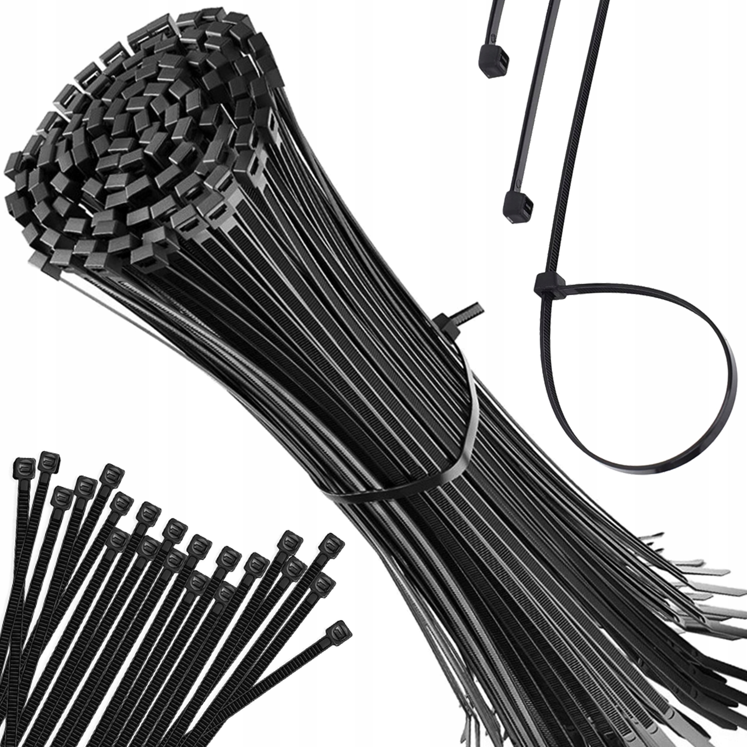 Opaski Zaciskowe Kablowe Trytki Uv Czarne 2.5X120