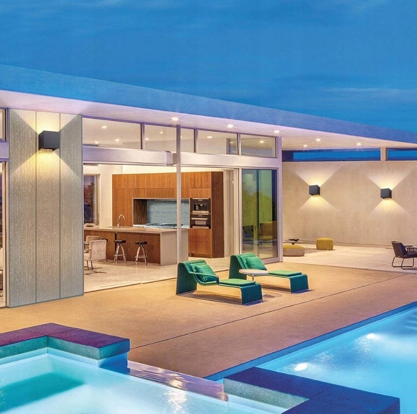 Lampa kinkiet LED zewnętrzna CZUJNIK RUCHU ścienna Materiał dominujący aluminium