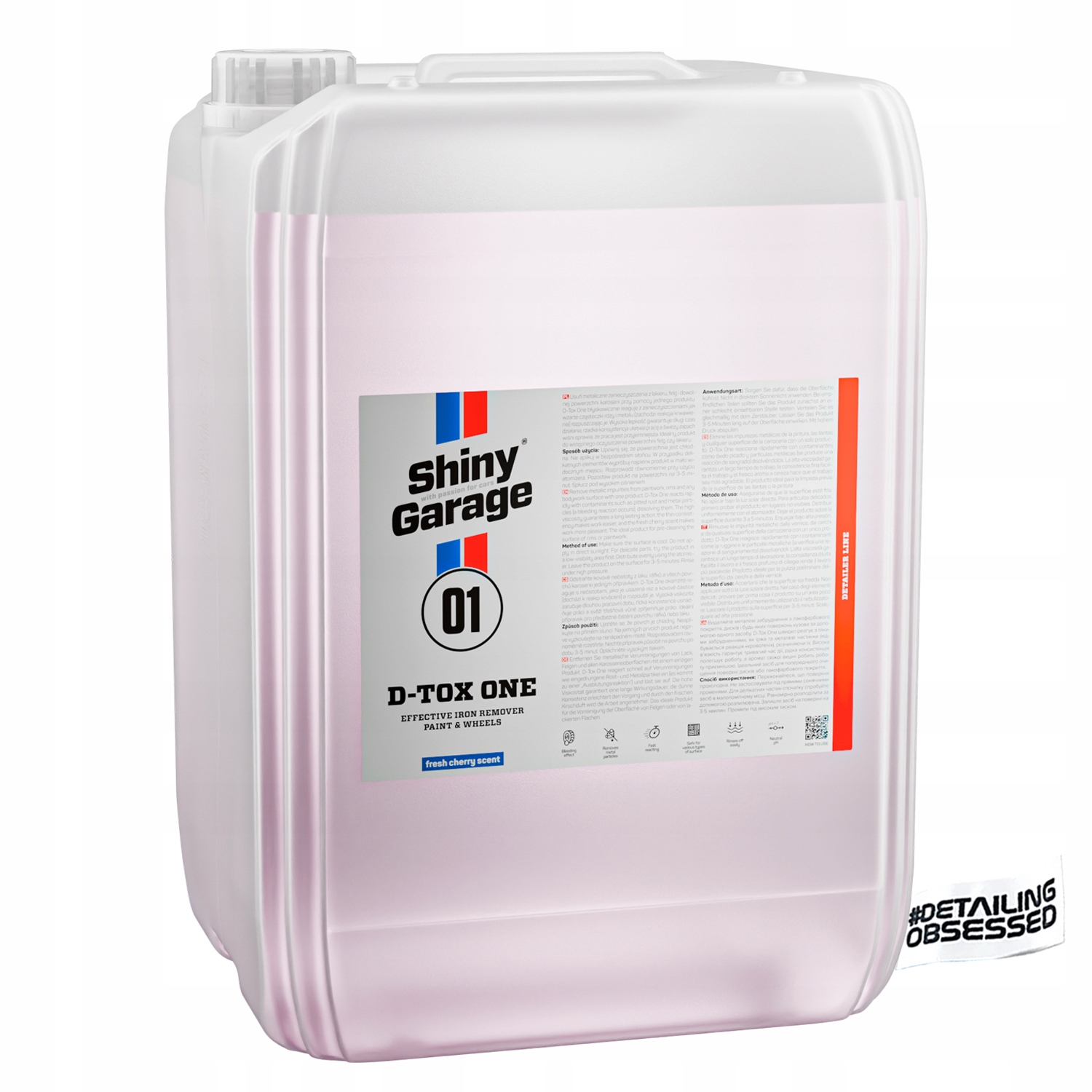 Shiny Garage D-tox One 25000 ml na umývanie diskov s deironizujúcimi vlastnosťami