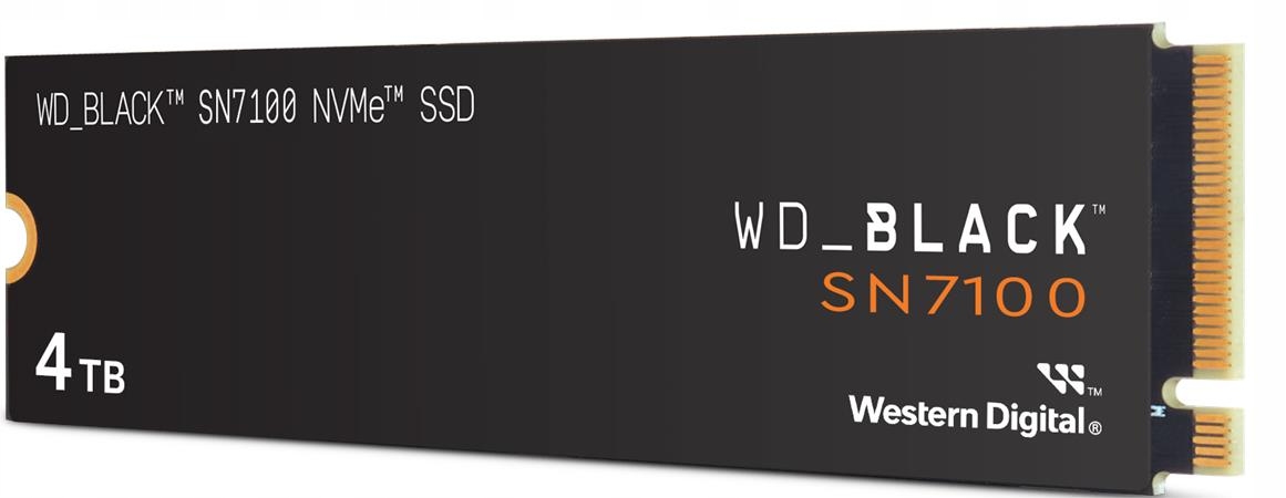 Wd Black SN7100/4TB/SSD/M.2 NVMe PCIe/Gen 4,(R:7000, W:6700MB/s)