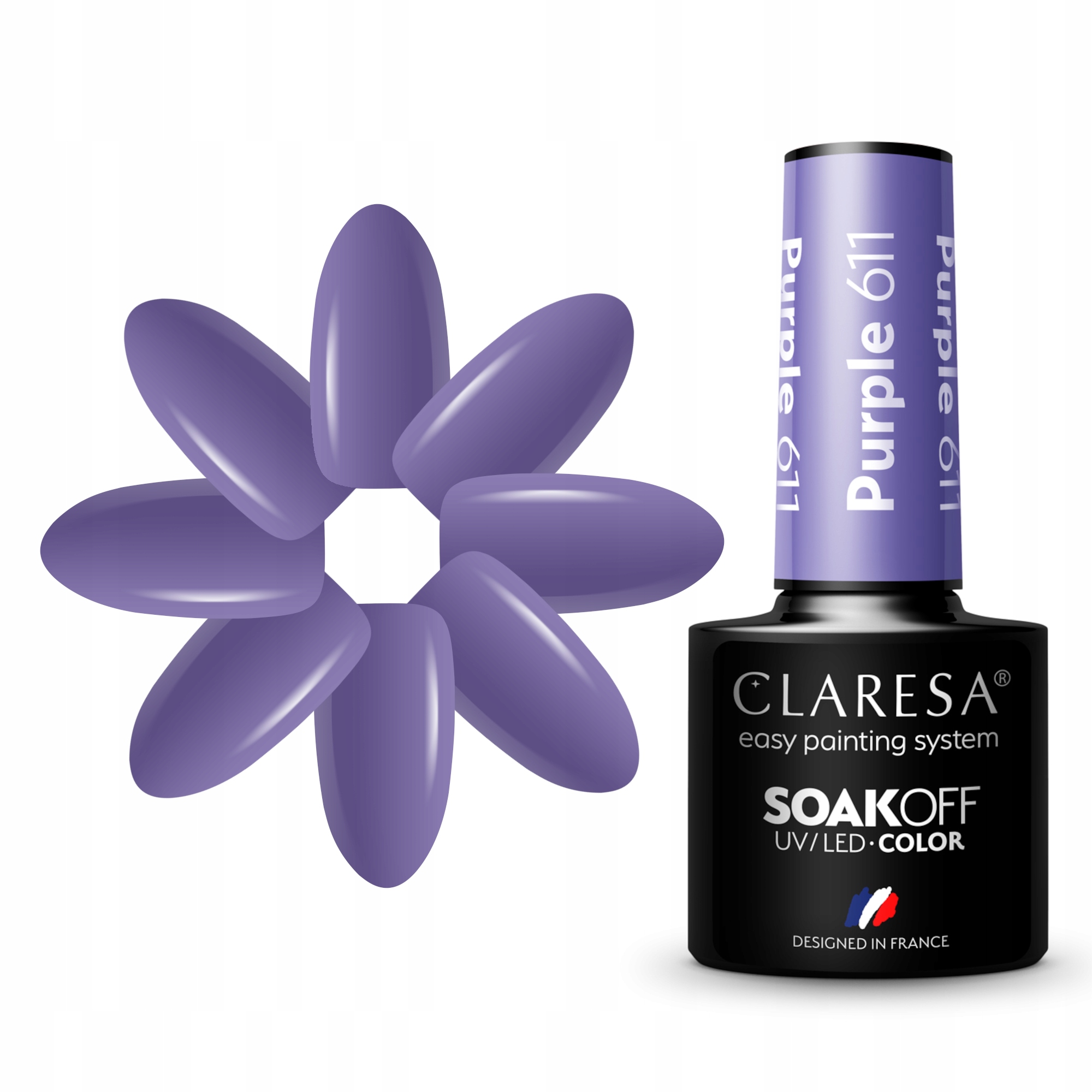 

Claresa Fiolet Lakier Hybrydowy 5ml Purple 611