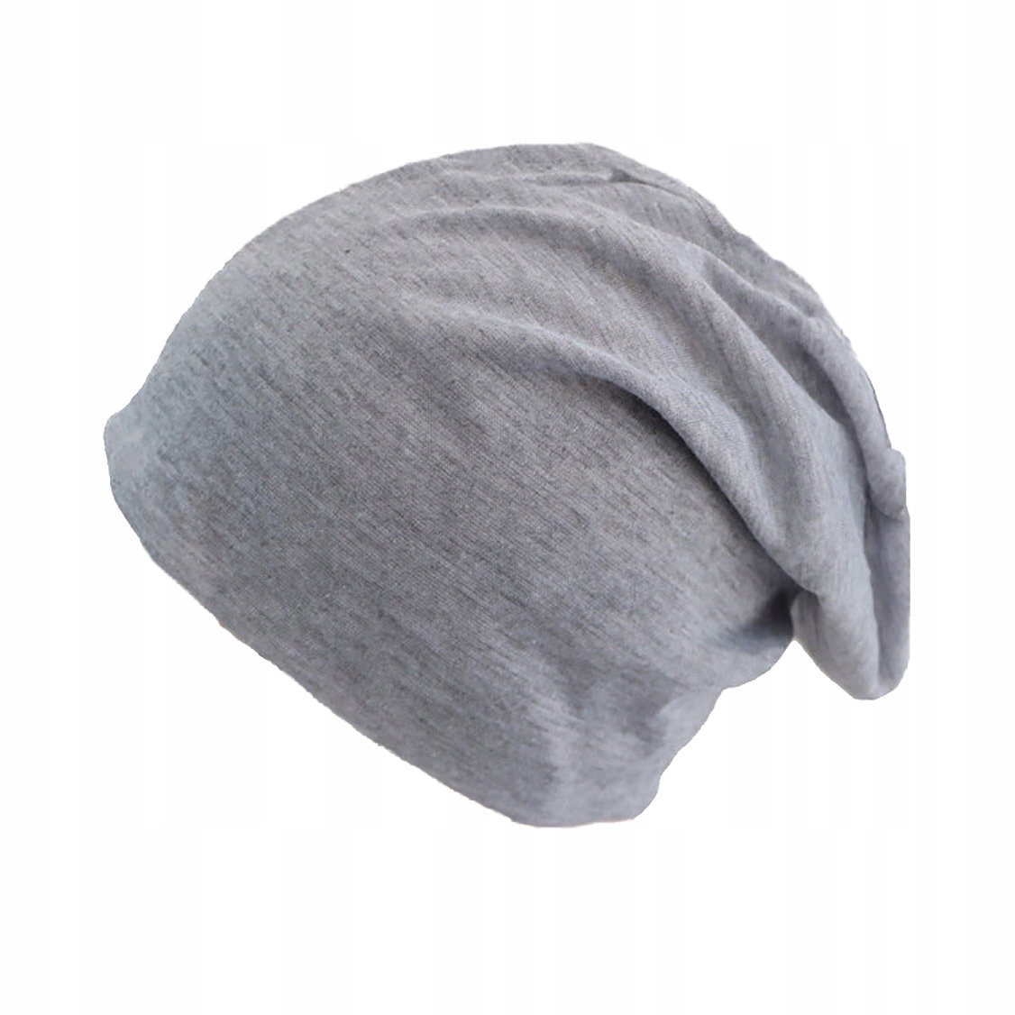 

Czapka jasnoszara Beanie smerfetka oversize