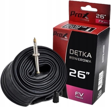 

Dętka 26 Presta x 1,75/1,95/2,0/2,125 48mm Prox