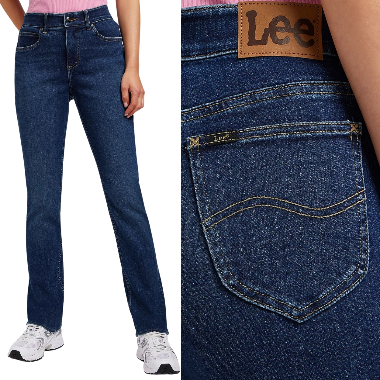 Lee Ulc Straight DżINS proste damskie spodnie jeansowe W34 L33