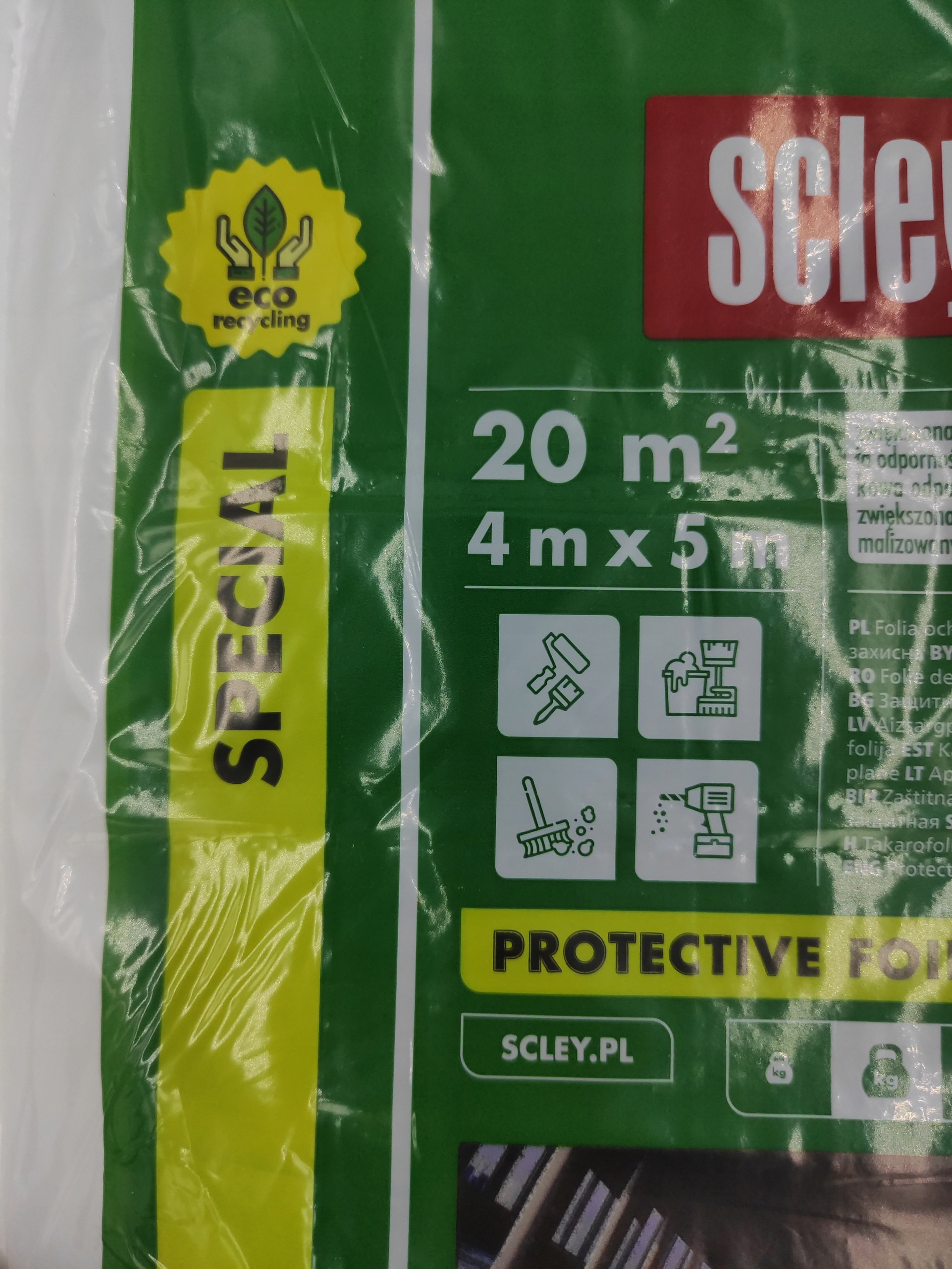 

Folia Malarska Średni Bud. Ochronna Plandeka 4mX5m