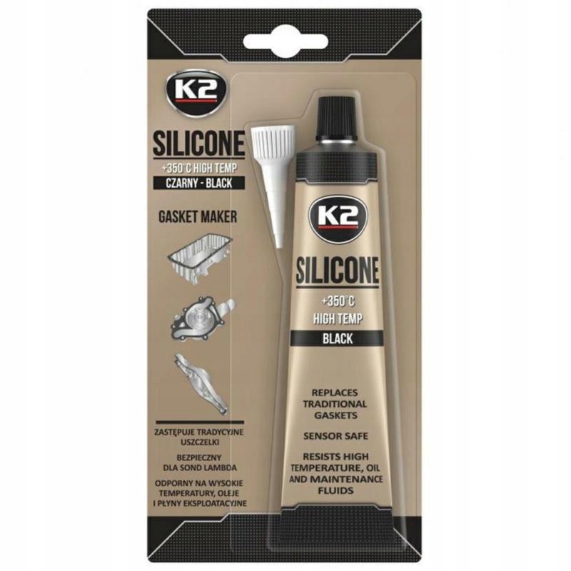 

K2 Silikon Czarny Blister 85G