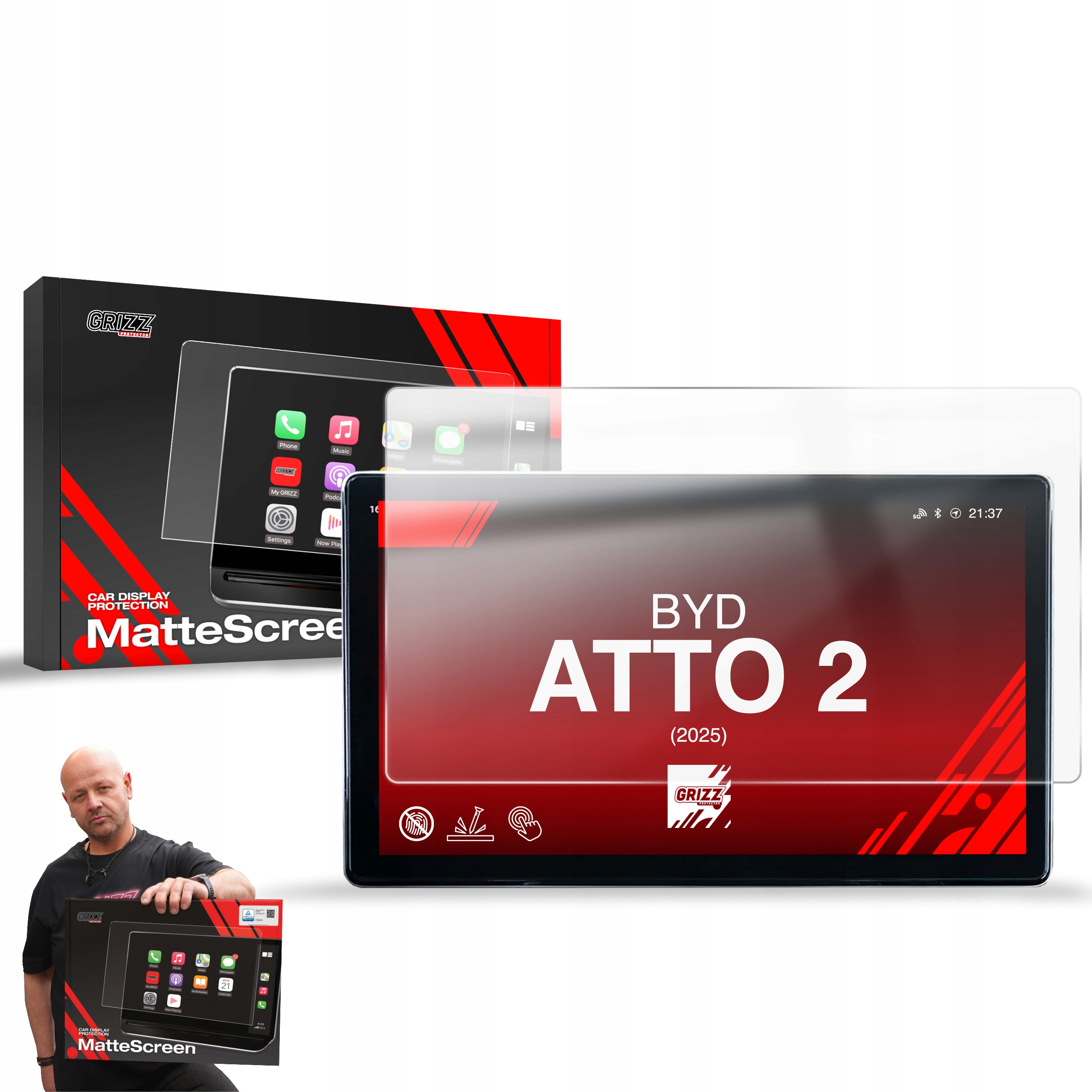 Folia Antyodciskowa do Byd Atto 2 12,8" (2025)
