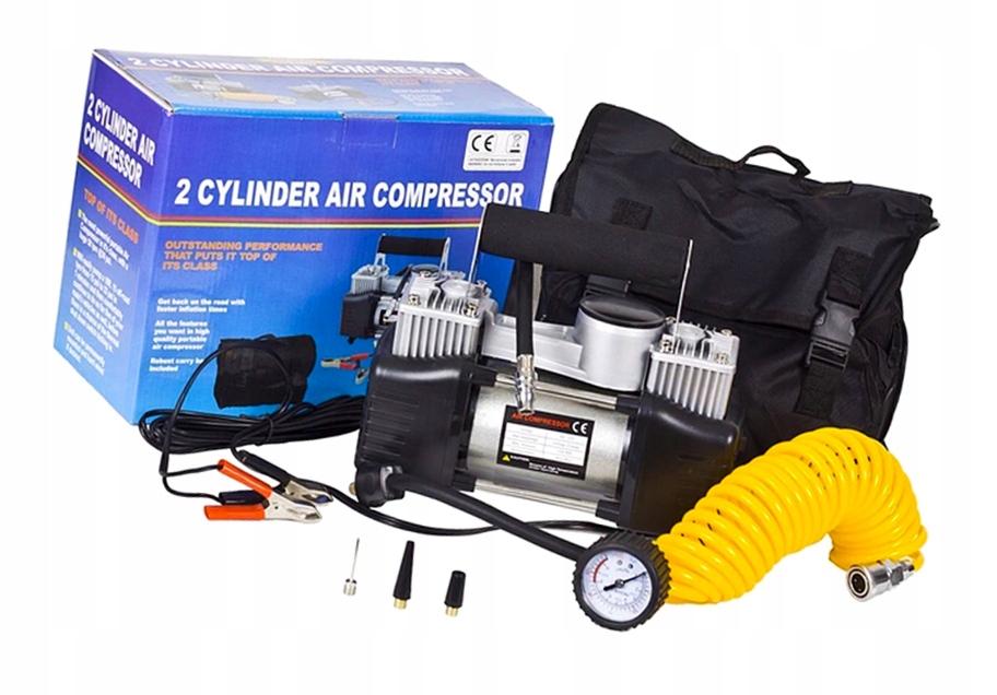 KOMPRESOR SAMOCHODOWY DO KÓŁ MOCNY 150 PSI 12V 30A