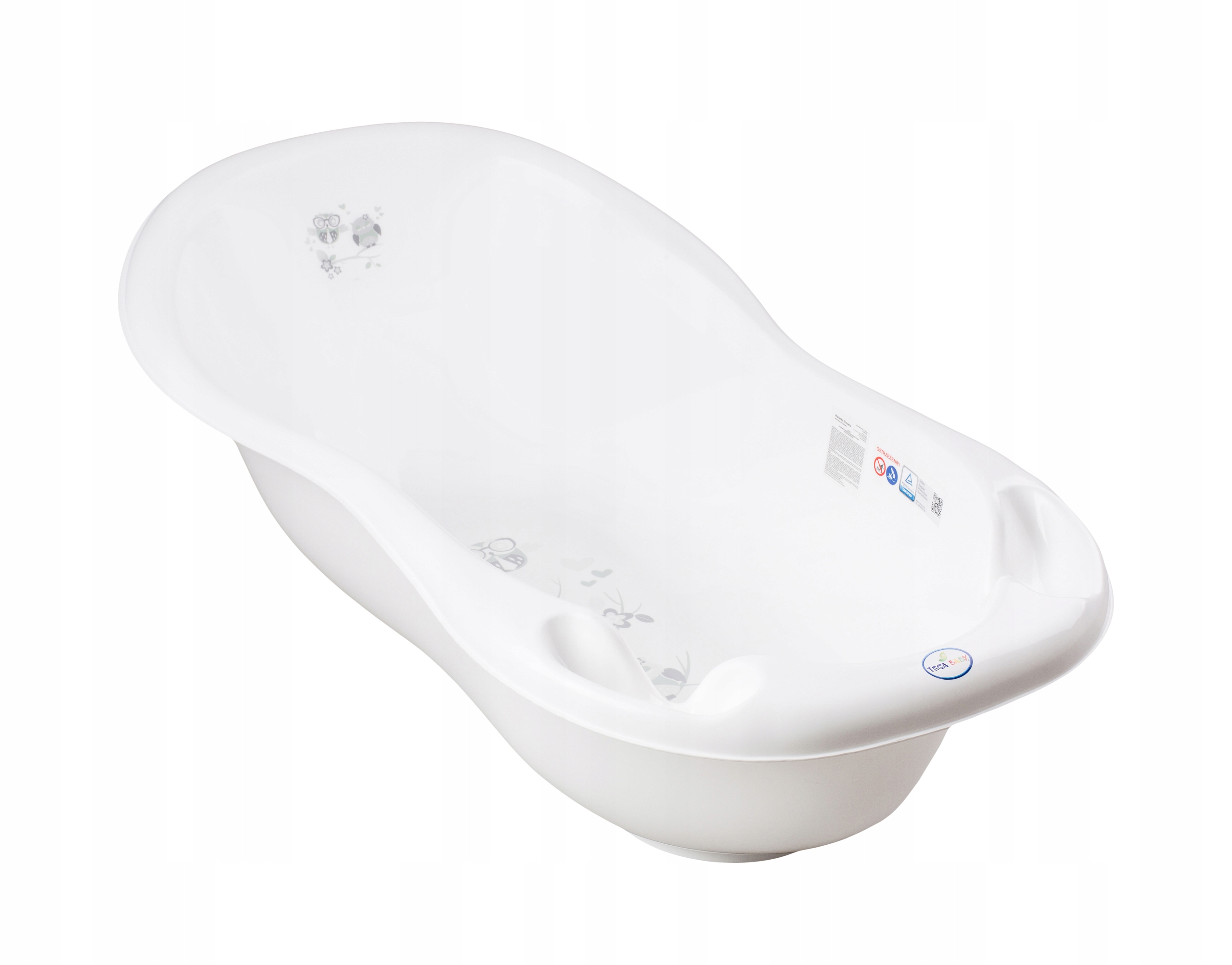 TEGA ВАННА СОВА БЕЛАЯ, 86СМ ГРАФИКА ТЕРМОМЕТР