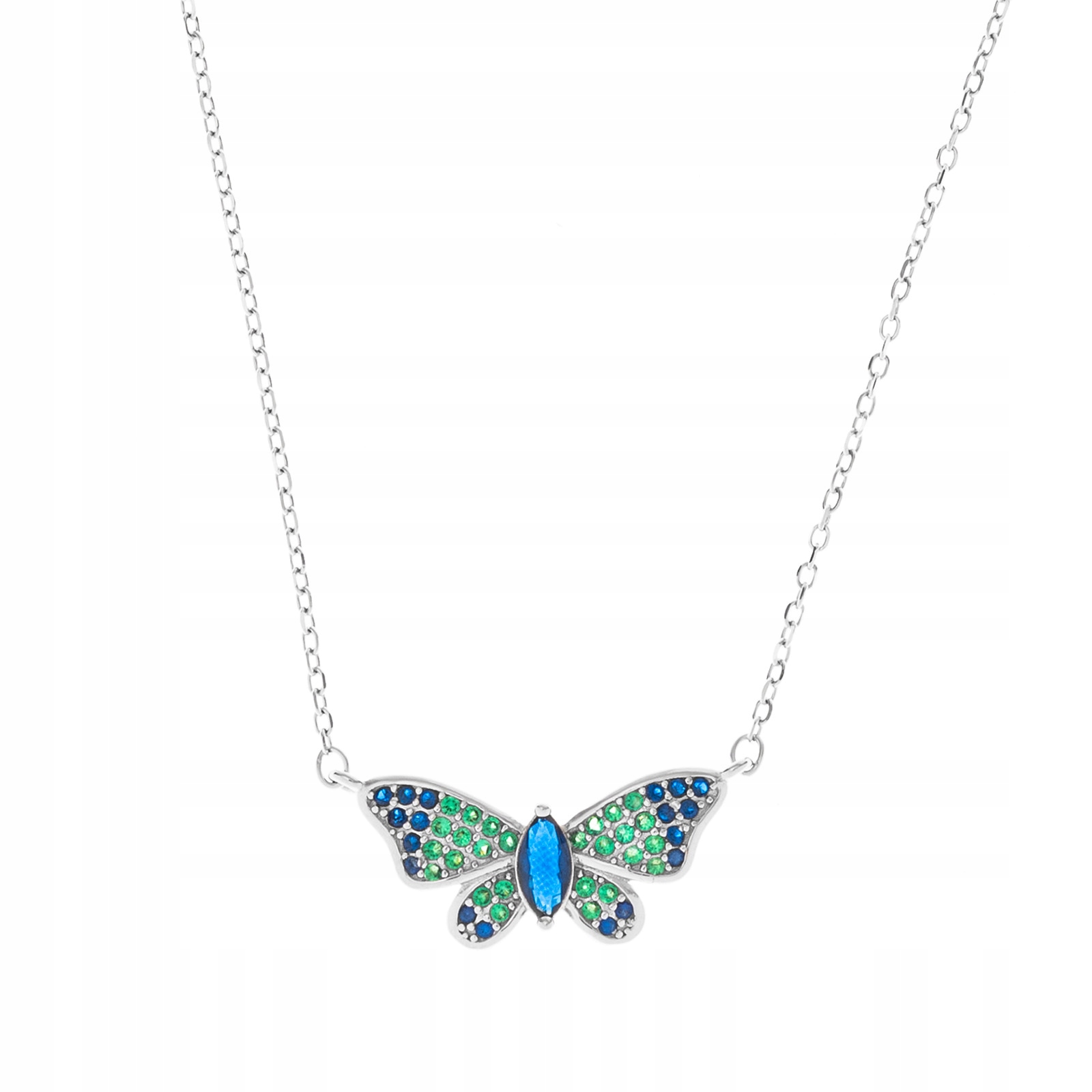Stříbrný náhrdelník 925 Motýl