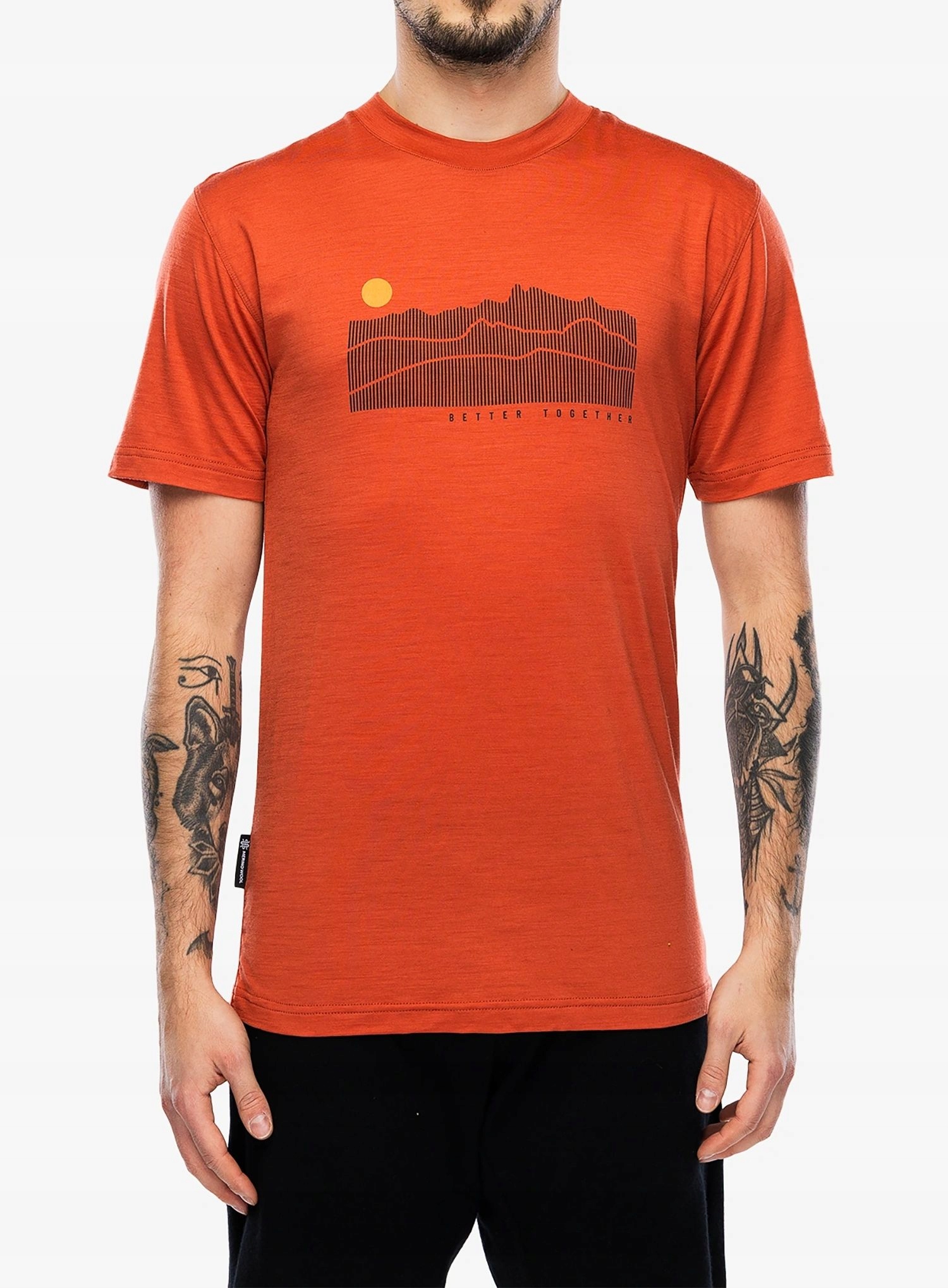 Tričko Merino Sensor Merino Active Sunrise Tee Ss terracotta XL