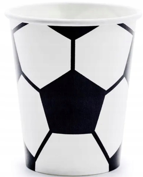 Kubeczki Piłka Nożna Football 6 sztuk Urodziny