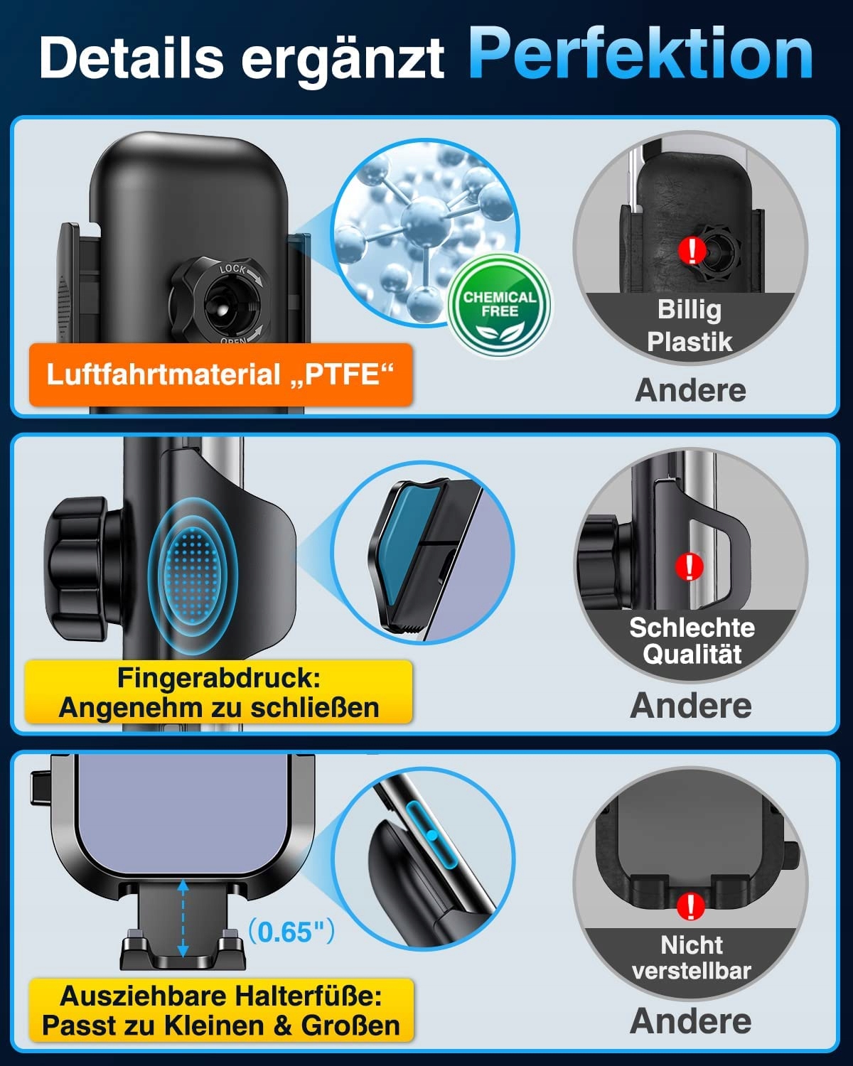 VANMASS Uchwyt Samochodowy 2025 Ulepszony Mocny Do iPhone — miniatura 8