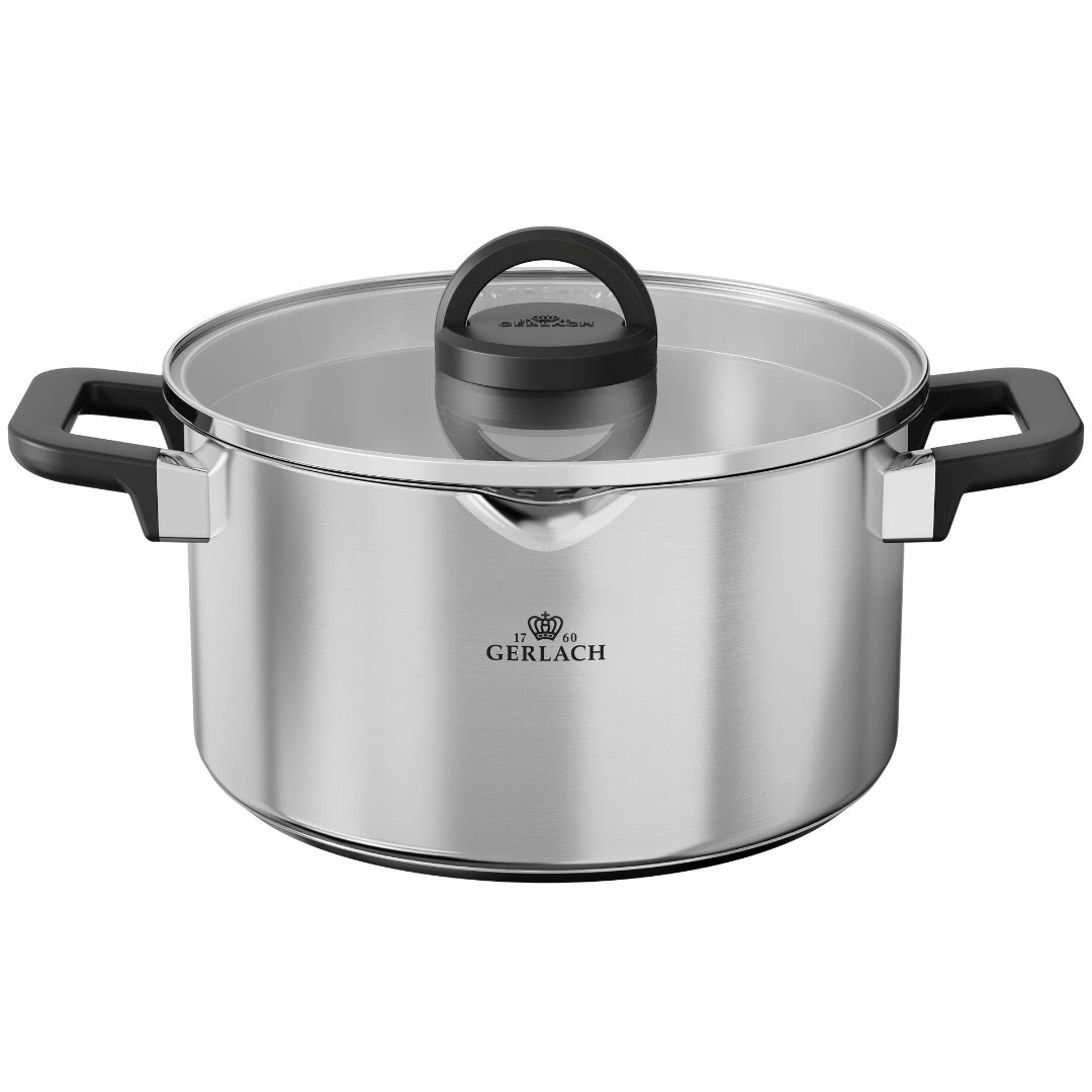 Gerlach Ambiente Plus Garnek 5 l z pokrywką 24 cm