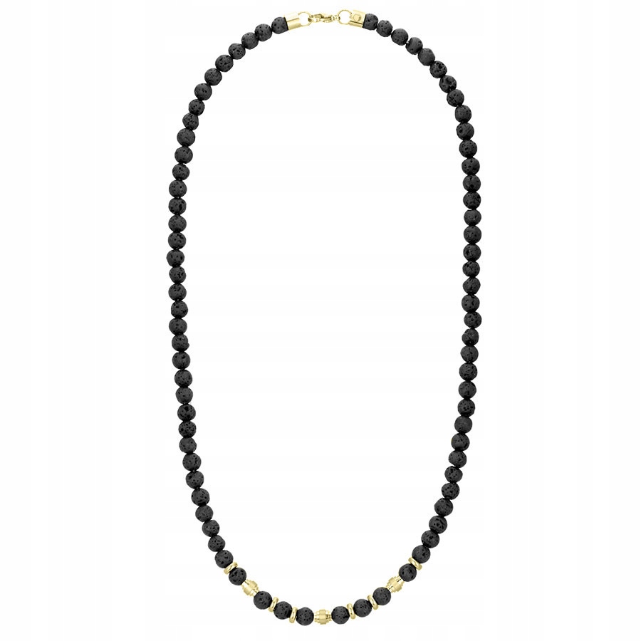 Pánský náhrdelník Manoki sopečná láva Ocel 316L 55 cm