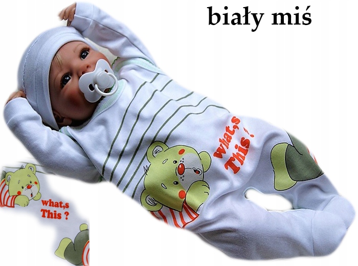 

Śpiochy śpioszki kaftanik 62 rozpinane bawełniane