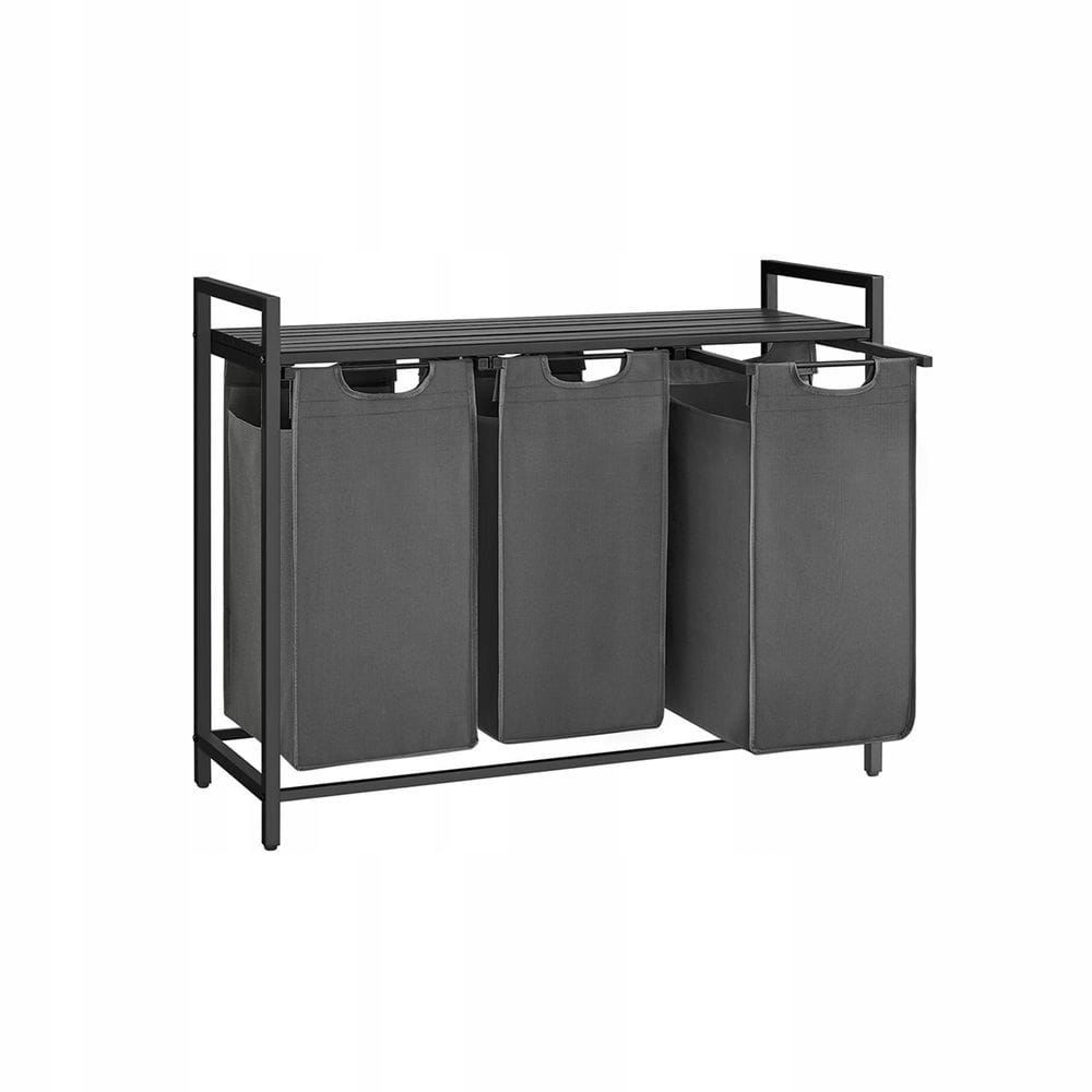 Kosz na pranie loftowy 3 komory