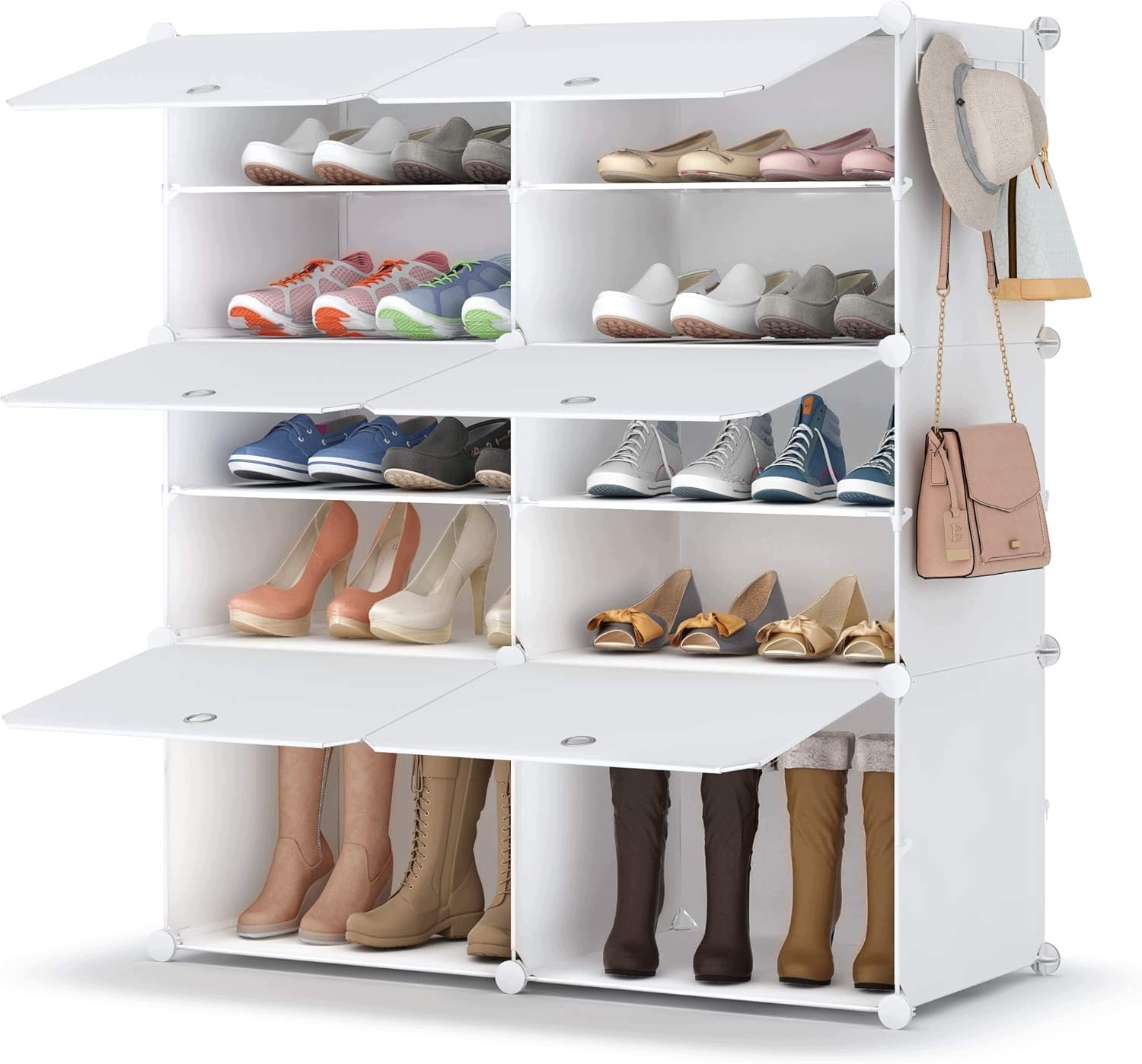 Botník Modulární regál Homidec 2x5 na 20-28 párů Organiser Plast