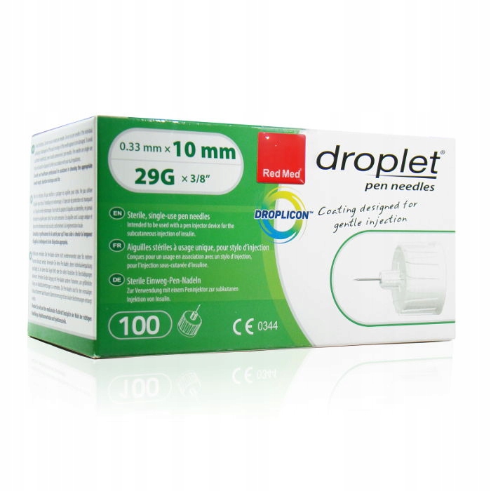 

Droplet igły do wszystkich penów 29G 10mm