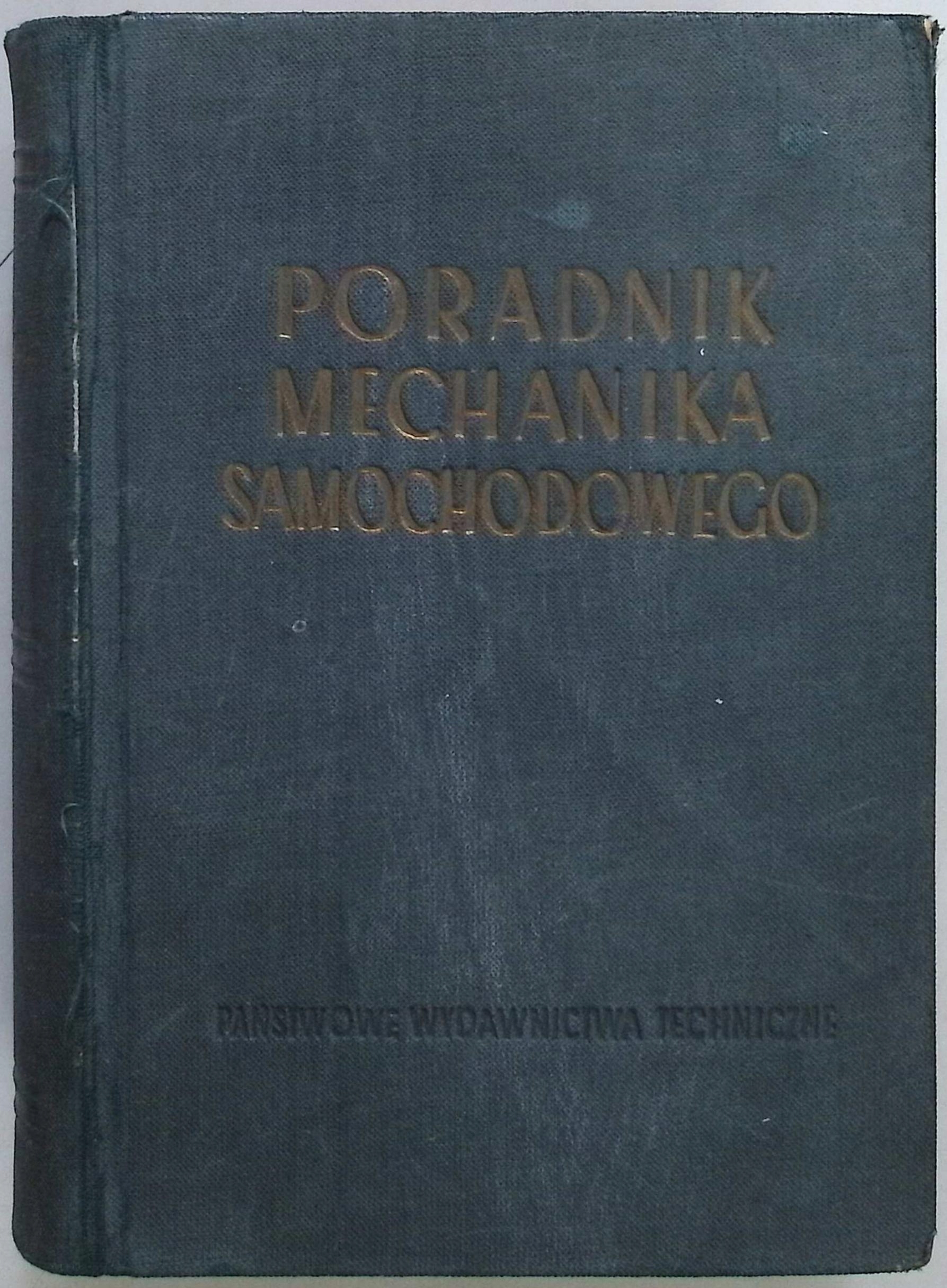 Poradnik mechanika samochodowego Wiktor Natanson