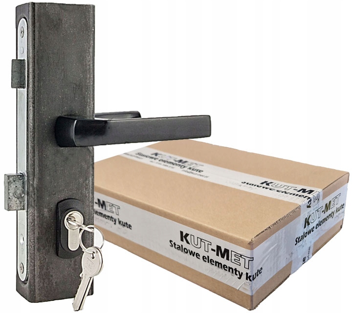 Zámková krabice Se Zámkem 40X60 Klika Ocelová Černá Patentová Vložka Maskáče