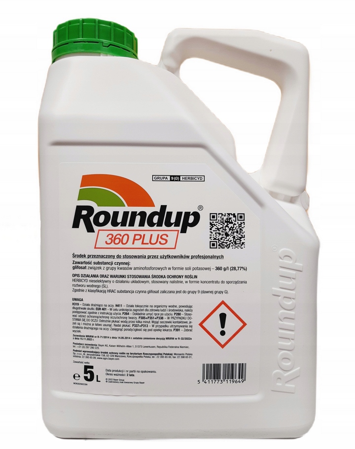 ROUNDUP 360 PLUS 5L NA CHWASTY TOTAL RANDAP