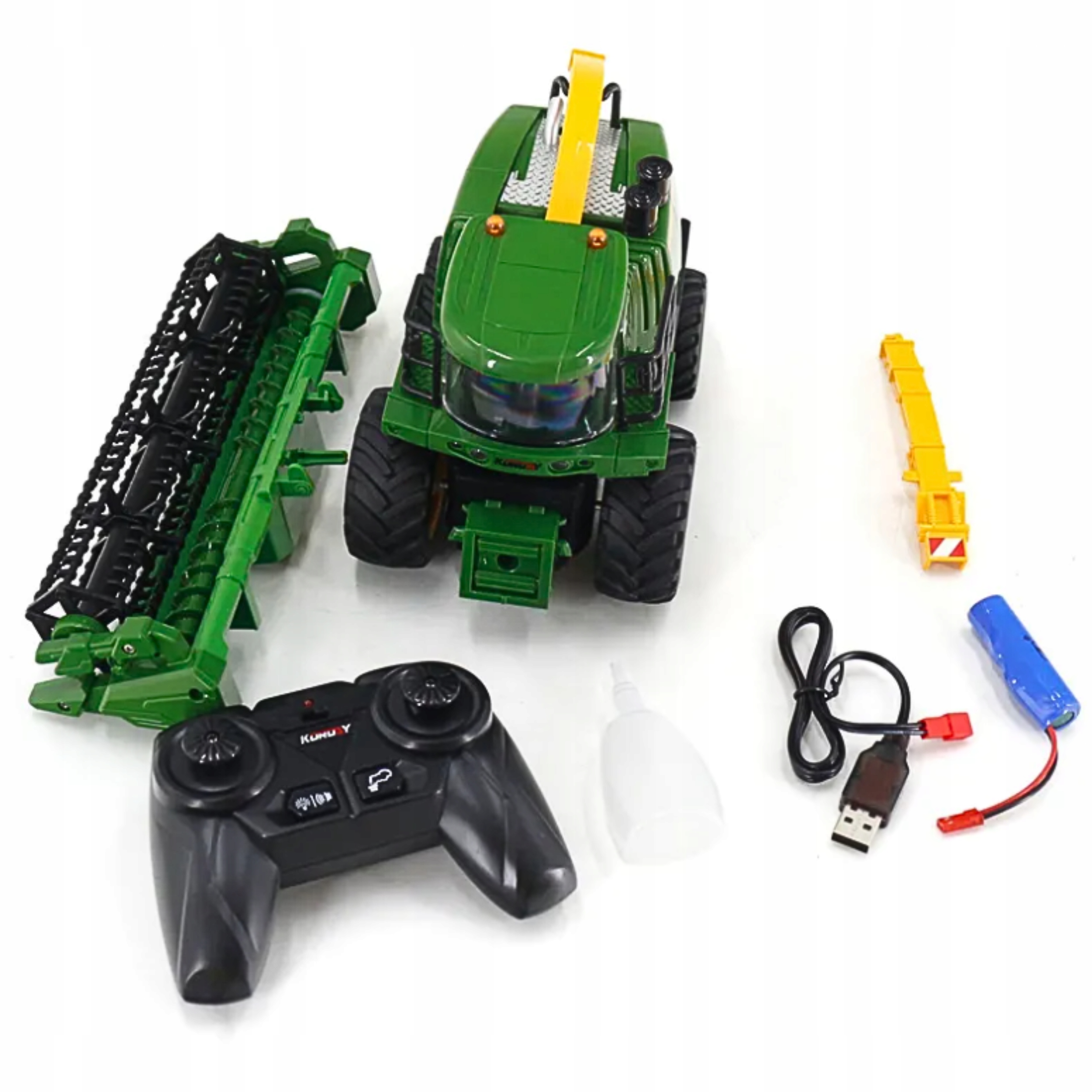 DUŻY KOMBAJN ZDALNIE STEROWANY RC PILOT ŚWIATŁO WYSOKA JAKOŚĆ SOLIDNY Zasięg pilota 50 m