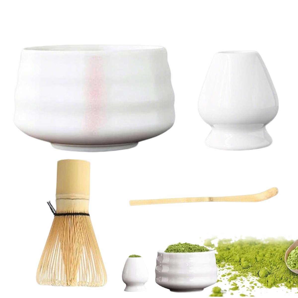 Levně Busový Dárková Sada Na Čaj Matchy Chashaku vločky