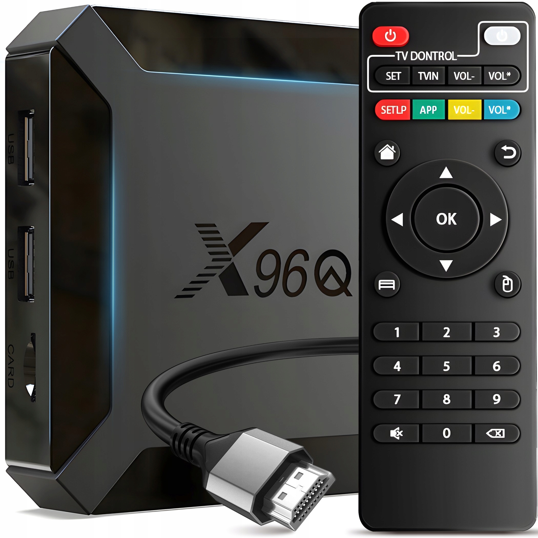Smart Tv Box X96Q Android 10 Hdmi 4K 16GB Przystawka Multimedia Pilot