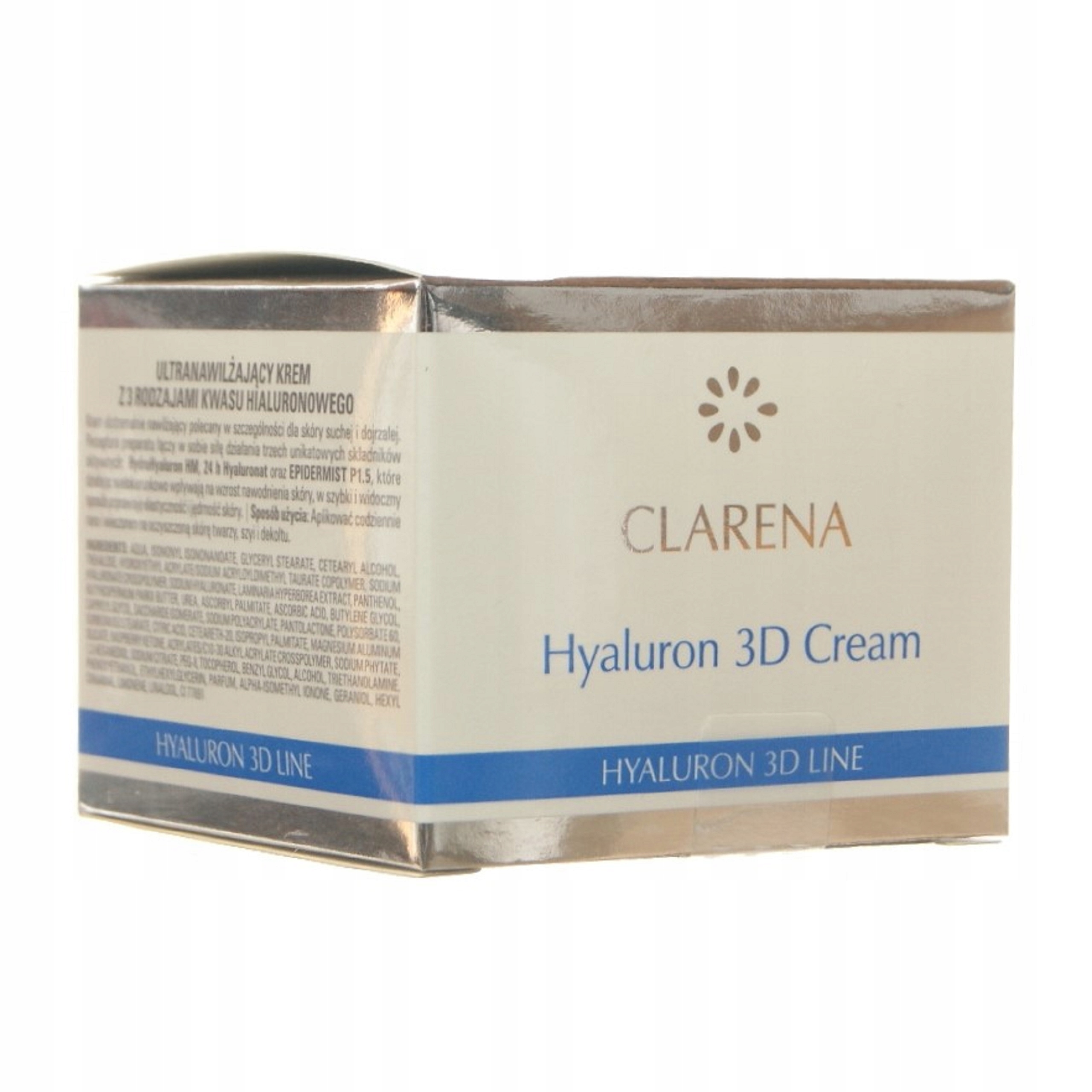 Clarena Hyaluron 3D Cream ultranawilżający krem 50 ml